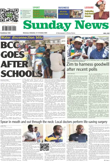 Sunday News (Zimbabwe) - 8 Oct 2023