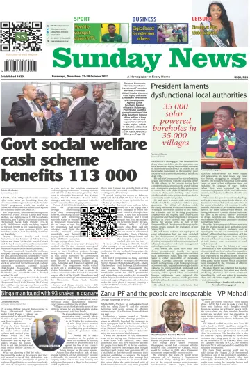 Sunday News (Zimbabwe) - 22 Oct 2023