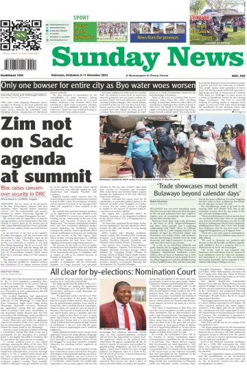 Sunday News (Zimbabwe) - 5 Nov 2023