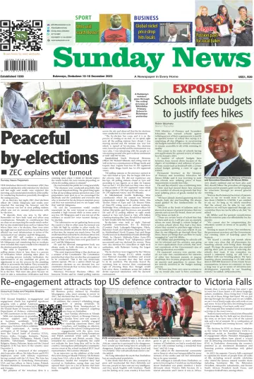 Sunday News (Zimbabwe) - 10 十二月 2023