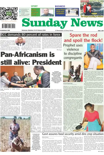 Sunday News (Zimbabwe) - 18 фев. 2024