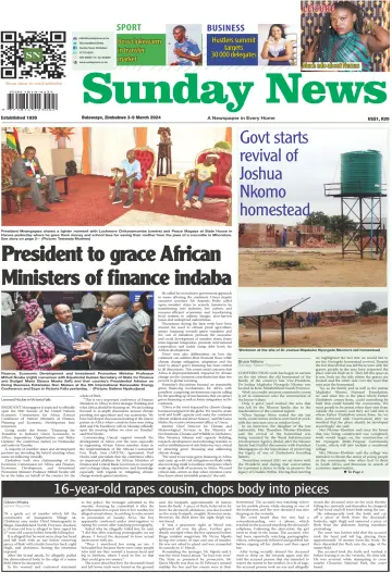 Sunday News (Zimbabwe) - 03 三月 2024