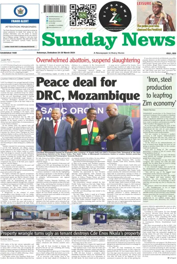 Sunday News (Zimbabwe) - 24 三月 2024