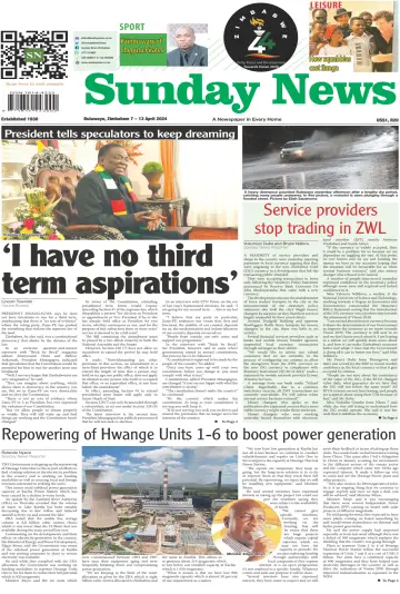 Sunday News (Zimbabwe) - 7 Apr 2024