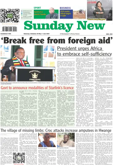 Sunday News (Zimbabwe) - 26 五月 2024