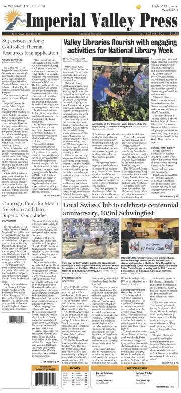 Imperial Valley Press - 10 4月 2024