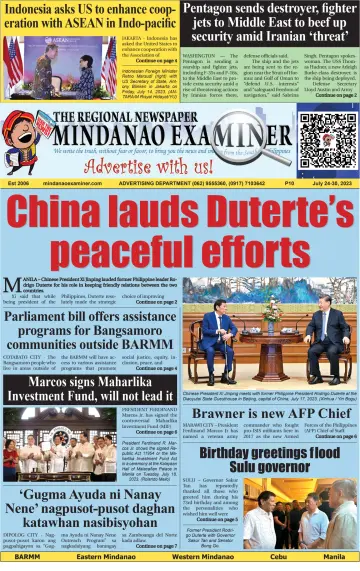 The Mindanao Examiner Regional Newspaper - 21 Jul 2023