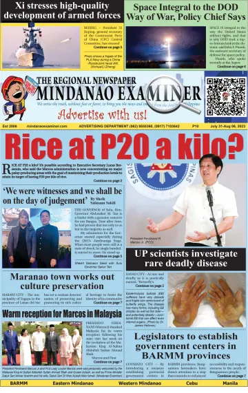 The Mindanao Examiner Regional Newspaper - 28 Jul 2023