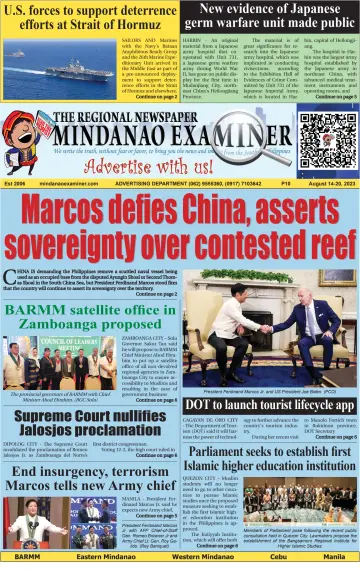 The Mindanao Examiner Regional Newspaper - 11 Aug 2023