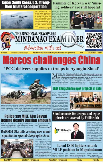 The Mindanao Examiner Regional Newspaper - 25 Aug 2023