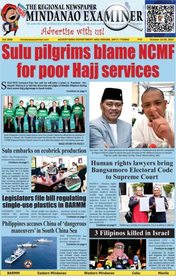 The Mindanao Examiner Regional Newspaper - 20 Oct 2023