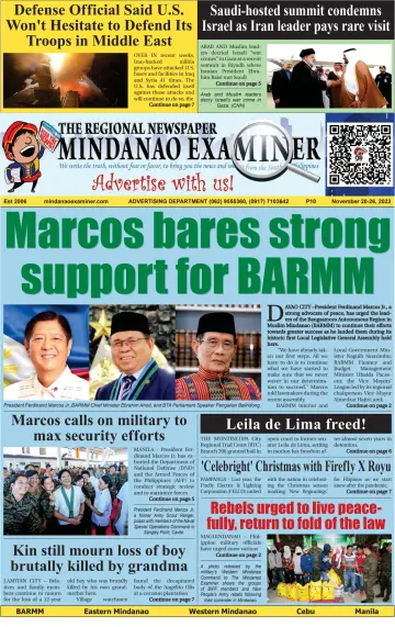 The Mindanao Examiner Regional Newspaper - 17 Nov 2023