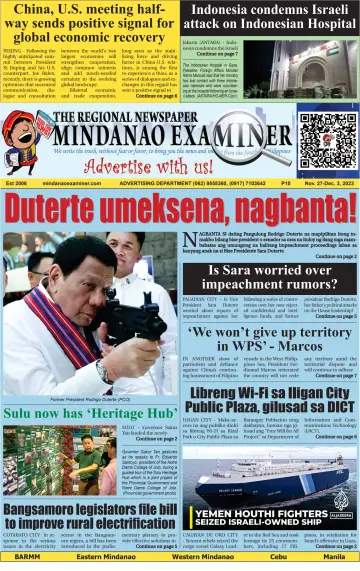 The Mindanao Examiner Regional Newspaper - 24 Nov 2023