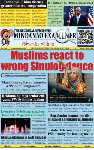 The Mindanao Examiner Regional Newspaper - 19 Jan 2024
