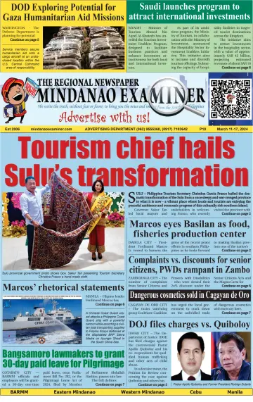The Mindanao Examiner Regional Newspaper - 8 Mar 2024