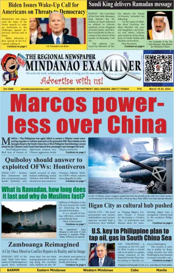 The Mindanao Examiner Regional Newspaper - 15 marzo 2024