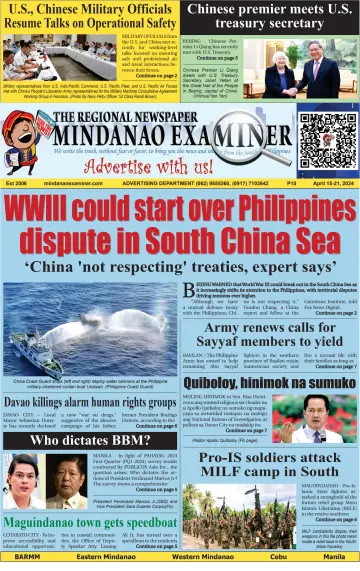 The Mindanao Examiner Regional Newspaper - 12 Apr 2024