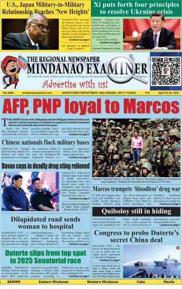 The Mindanao Examiner Regional Newspaper - 19 四月 2024