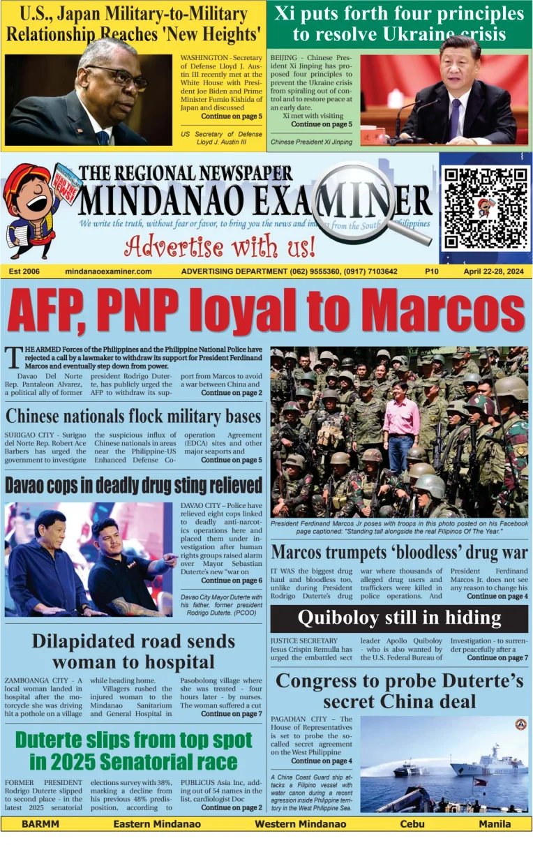 The Mindanao Examiner Regional Newspaper