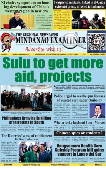 The Mindanao Examiner Regional Newspaper - 26 Nis 2024