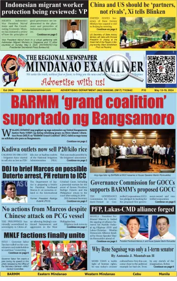 The Mindanao Examiner Regional Newspaper - 10 May 2024