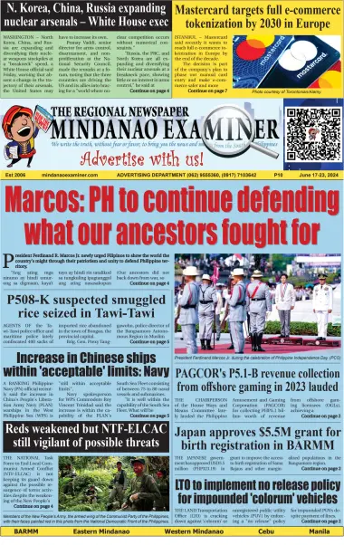 The Mindanao Examiner Regional Newspaper - 14 Jun 2024