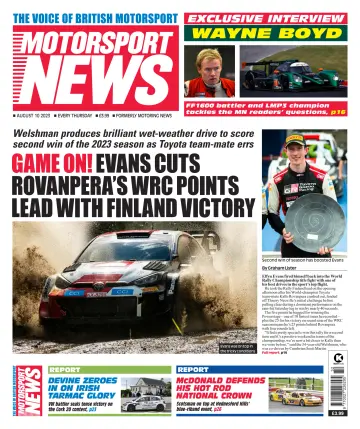 Motorsport News - 10 Aug 2023