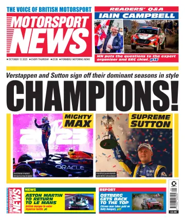 Motorsport News - 12 Oct 2023