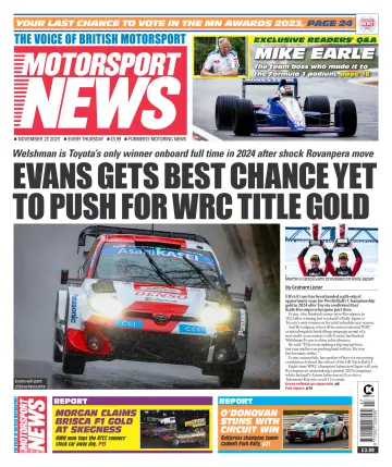 Motorsport News - 23 nov. 2023