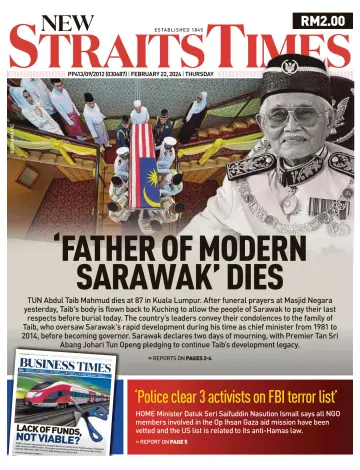 New Straits Times - 22 Feb 2024