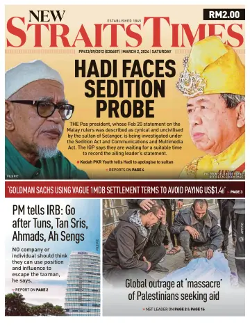 New Straits Times - 2 Mar 2024