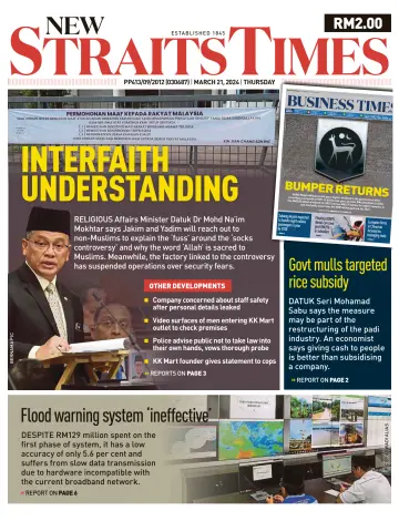 New Straits Times - 21 Mar 2024