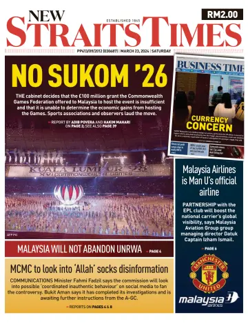 New Straits Times - 23 Mar 2024