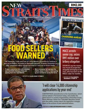 New Straits Times - 25 Mar 2024