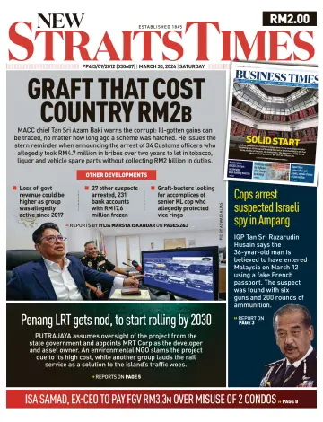 New Straits Times - 30 Mar 2024