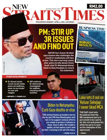 New Straits Times - 6 Apr 2024