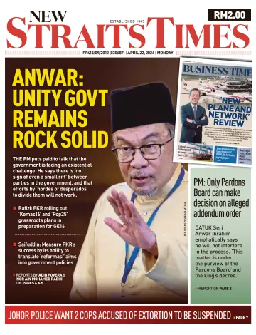 New Straits Times - 22 Aib 2024
