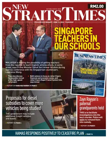 New Straits Times - 13 Jun 2024