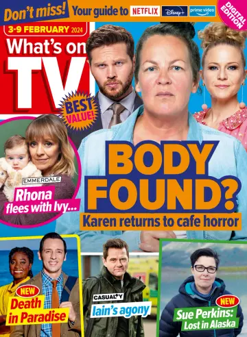 What's on TV - 3 Feb 2024