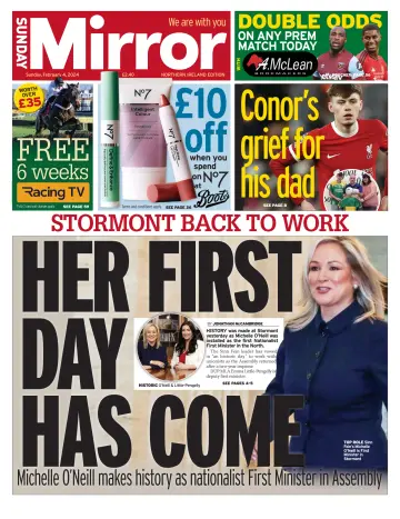 Sunday Mirror (Northern Ireland) - 04 Feb. 2024