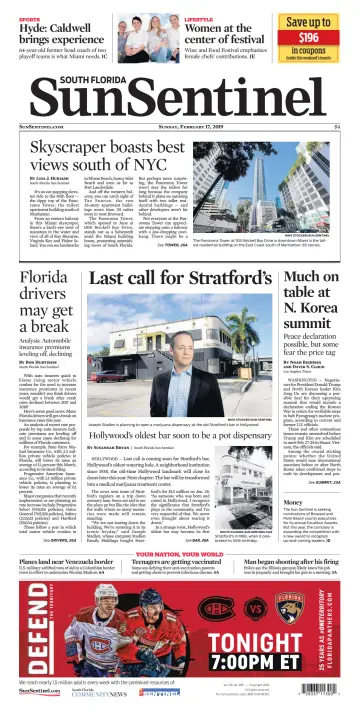 South Florida Sun-Sentinel Palm Beach (Sunday) - 17 Feb 2019