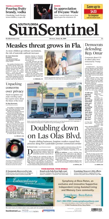 South Florida Sun-Sentinel Palm Beach (Sunday) - 14 Apr 2019