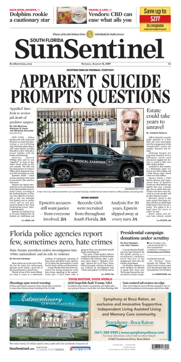 South Florida Sun-Sentinel Palm Beach (Sunday) - 11 Aug 2019
