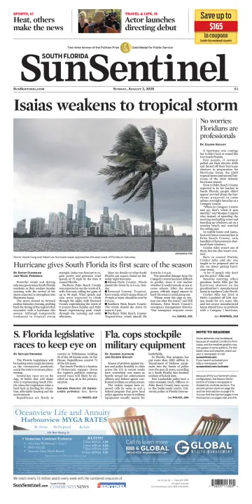 South Florida Sun-Sentinel Palm Beach (Sunday) - 2 Aug 2020