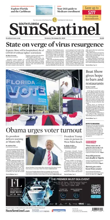 South Florida Sun-Sentinel Palm Beach (Sunday) - 25 Oct 2020