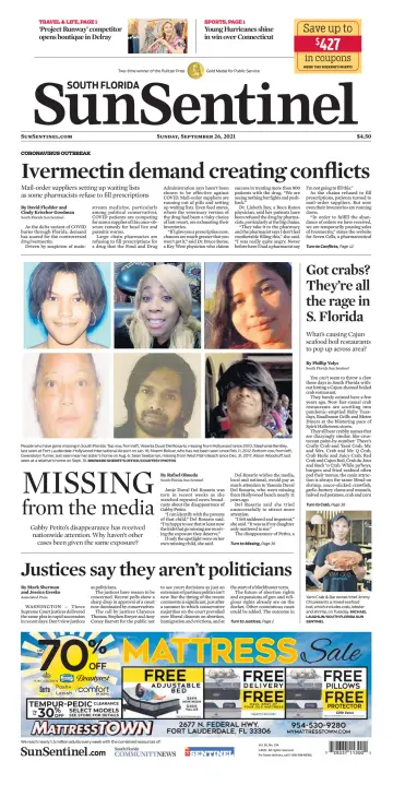 South Florida Sun-Sentinel Palm Beach (Sunday) - 26 Sep 2021