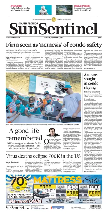 South Florida Sun-Sentinel Palm Beach (Sunday) - 3 Oct 2021