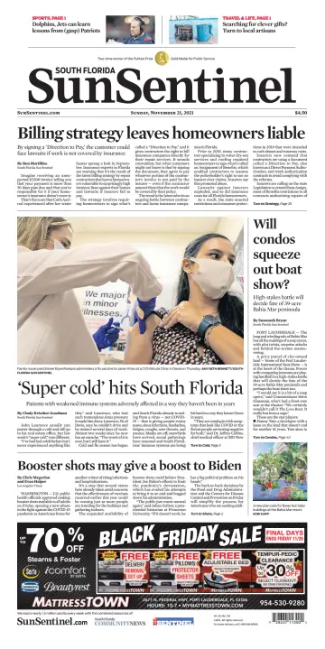 South Florida Sun-Sentinel Palm Beach (Sunday) - 21 Nov 2021