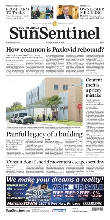 South Florida Sun-Sentinel Palm Beach (Sunday) - 7 Aug 2022