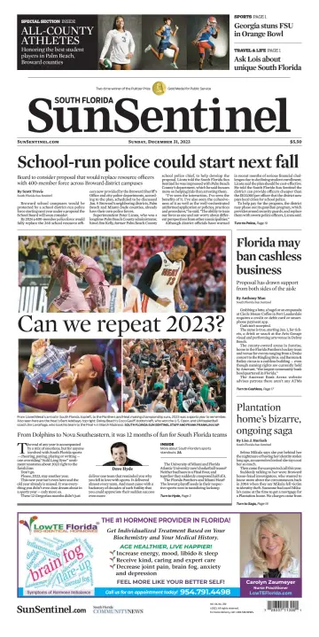 South Florida Sun-Sentinel Palm Beach (Sunday) - 31 déc. 2023